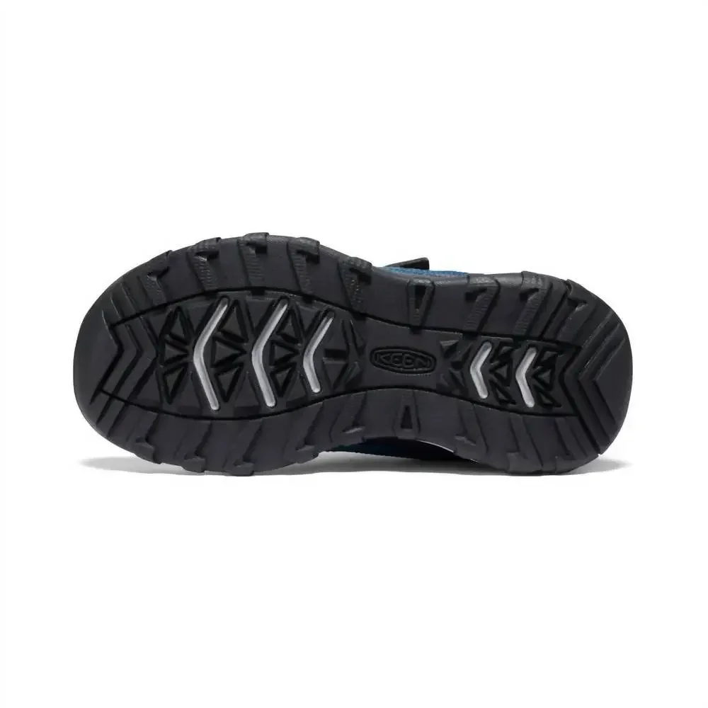 NEW KEEN boy's wanduro speed hiking shoe in legion blue/primrose